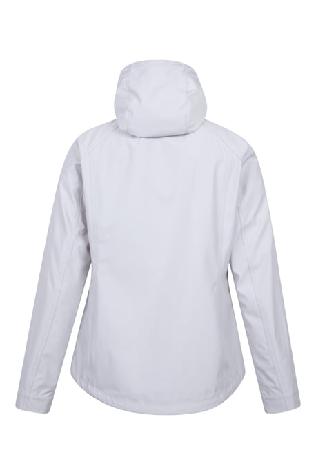 'Iona' Women's Softshell Jacket with Multiple Pockets Water Resistant Casual Everyday Coat Beige - Image 4