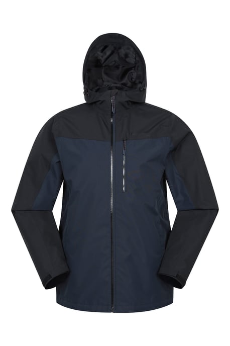 'Brisk Extreme' Men's Jacket with Multiple Pockets Mesh Lined Waterproof Coat Navy - Image 6