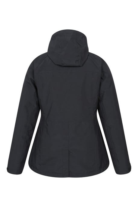 'Alaskan' Women's 3 in 1 Short Jacket Waterproof Breathable Outdoor Coat Black - Image 4