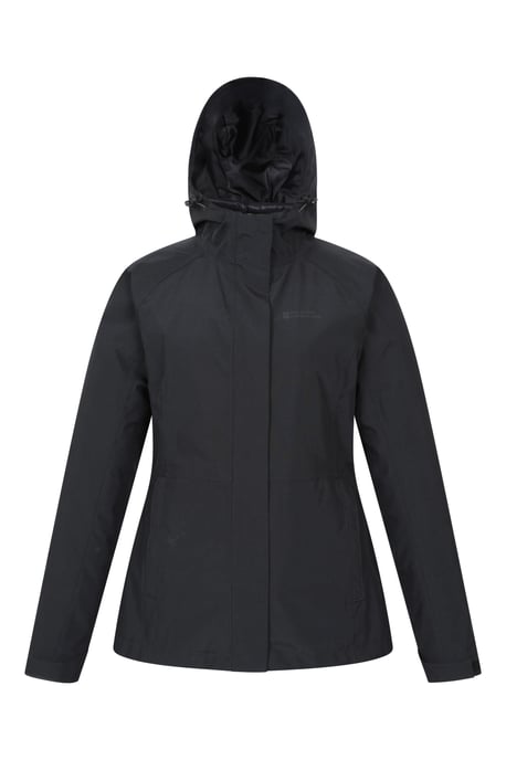 'Alaskan' Women's 3 in 1 Short Jacket Waterproof Breathable Outdoor Coat Black - Image 6
