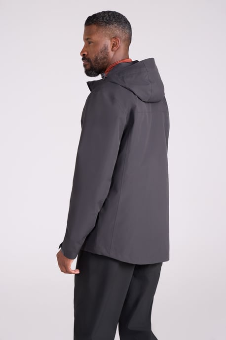 'Brisk Extreme' Men's Jacket with Multiple Pockets Mesh Lined Waterproof Coat Dark Grey - Image 4