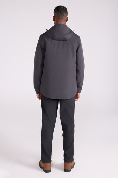 'Brisk Extreme' Men's Jacket with Multiple Pockets Mesh Lined Waterproof Coat Dark Grey - Image 5