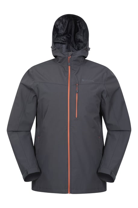 'Brisk Extreme' Men's Jacket with Multiple Pockets Mesh Lined Waterproof Coat Dark Grey - Image 6