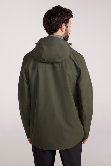 'Brisk Extreme' Men's Jacket with Multiple Pockets Mesh Lined Waterproof Coat Green - Image 3