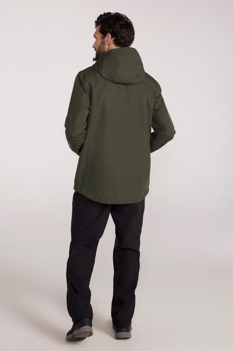 'Brisk Extreme' Men's Jacket with Multiple Pockets Mesh Lined Waterproof Coat Green - Image 4