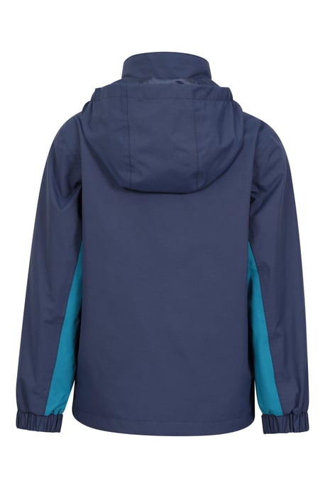 'Cannonball' Kids Waterproof Jacket with Multiple Pockets Breathable Warm Coat Navy - Image 3