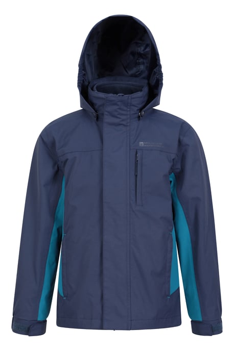 'Cannonball' Kids Waterproof Jacket with Multiple Pockets Breathable Warm Coat Navy - Image 5