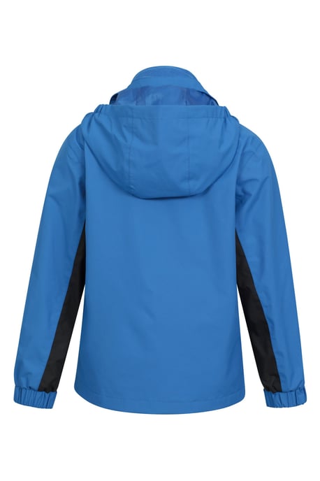 'Cannonball' Kids Waterproof Jacket with Multiple Pockets Breathable Warm Coat Blue/Navy - Image 3
