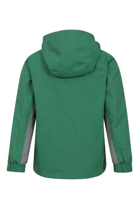 'Cannonball' Kids Waterproof Jacket with Multiple Pockets Breathable Warm Coat Forest Green - Image 4