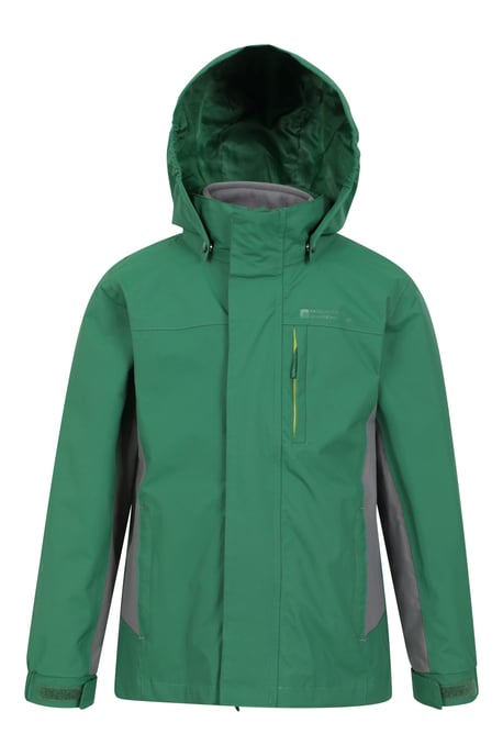 'Cannonball' Kids Waterproof Jacket with Multiple Pockets Breathable Warm Coat Forest Green - Image 6