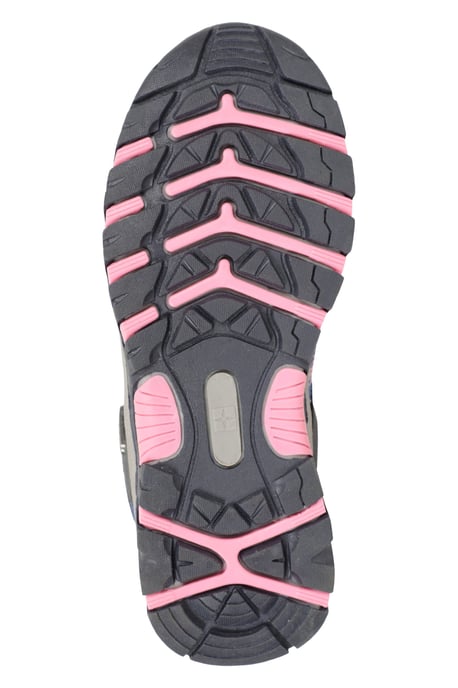 'Stampede' Kids Walking Shoes with Heel & Toe Bumper EVA Footbed Waterproof Footwear Lilac - Image 3