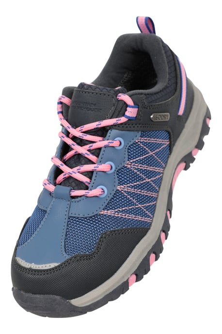 'Stampede' Kids Walking Shoes with Heel & Toe Bumper EVA Footbed Waterproof Footwear Lilac - Image 6