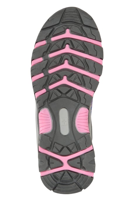 'Stampede' Kids Walking Shoes with Heel & Toe Bumper EVA Footbed Waterproof Footwear Purple - Image 3