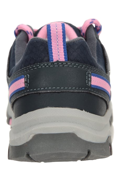 'Stampede' Kids Walking Shoes with Heel & Toe Bumper EVA Footbed Waterproof Footwear Purple - Image 4