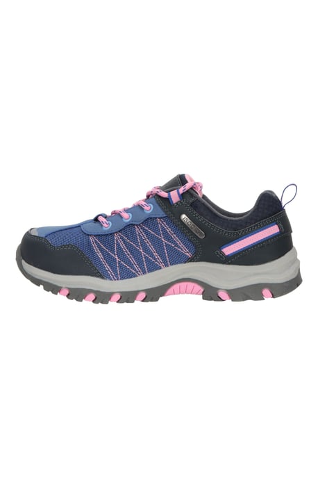 'Stampede' Kids Walking Shoes with Heel & Toe Bumper EVA Footbed Waterproof Footwear Purple - Image 5