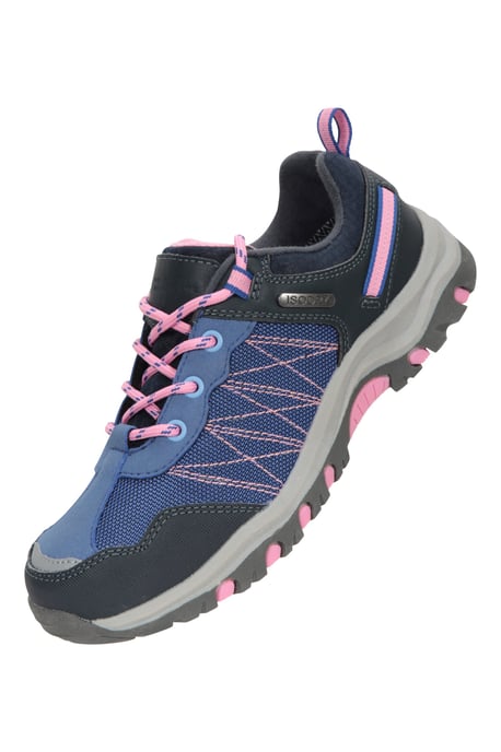 'Stampede' Kids Walking Shoes with Heel & Toe Bumper EVA Footbed Waterproof Footwear Purple - Image 6