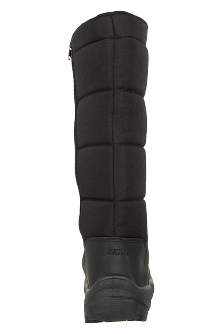 'Icey' Women's Snow Boots Sherpa Fleece Lined Snow Proof Skiing Shoes Black - Image 3
