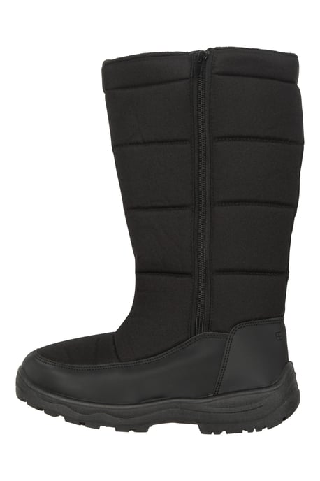 'Icey' Women's Snow Boots Sherpa Fleece Lined Snow Proof Skiing Shoes Black - Image 4
