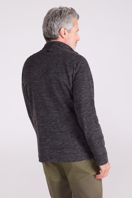 'Snowdon' Men's Fleece Sweater Full Zip Quick Dry Antipill Fabric Mid Layer Charcoal - Image 6