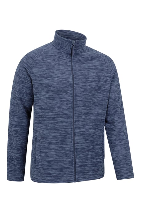 'Snowdon' Men's Fleece Sweater Full Zip Quick Dry Antipill Fabric Mid Layer Blue - Image 6