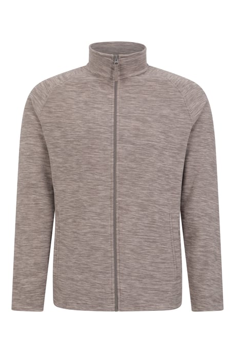 'Snowdon' Men's Fleece Sweater Full Zip Quick Dry Antipill Fabric Mid Layer Brown - Image 5