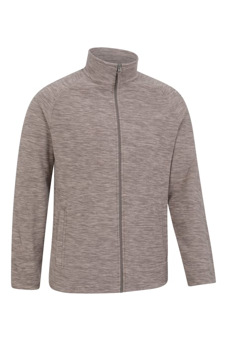 'Snowdon' Men's Fleece Sweater Full Zip Quick Dry Antipill Fabric Mid Layer Brown - Image 6