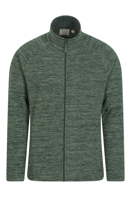 'Snowdon' Men's Fleece Sweater Full Zip Quick Dry Antipill Fabric Mid Layer Dark Green - Image 5