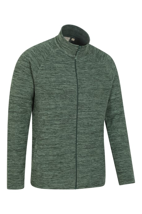 'Snowdon' Men's Fleece Sweater Full Zip Quick Dry Antipill Fabric Mid Layer Dark Green - Image 6