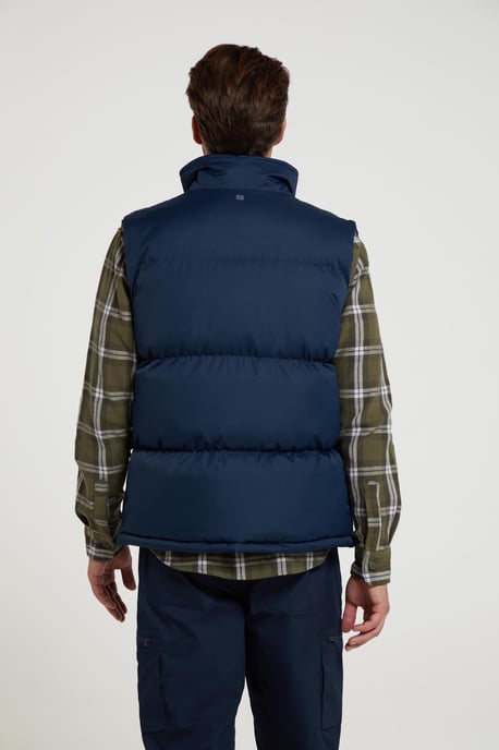 'Rock' Men's Padded Gilet Water Resistant Comfy Insulated Rain Jacket Navy - Image 4