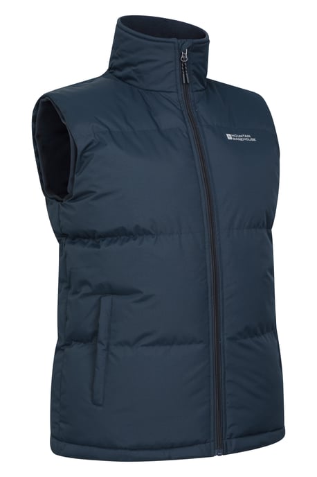 'Rock' Men's Padded Gilet Water Resistant Comfy Insulated Rain Jacket Navy - Image 6