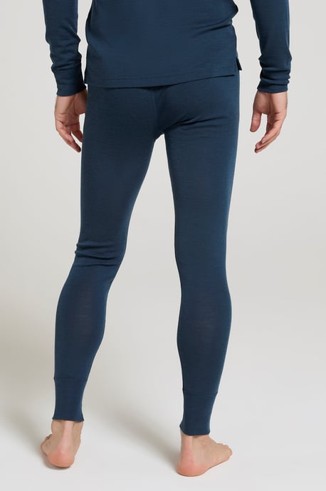 'Merino' Men's Thermal Base Layer Pants Quick Dry Breathable Warm Trousers Navy/Blue - Image 3