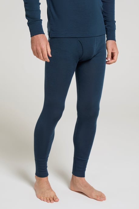 'Merino' Men's Thermal Base Layer Pants Quick Dry Breathable Warm Trousers Navy/Blue - Image 4