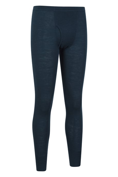'Merino' Men's Thermal Base Layer Pants Quick Dry Breathable Warm Trousers Navy/Blue - Image 6