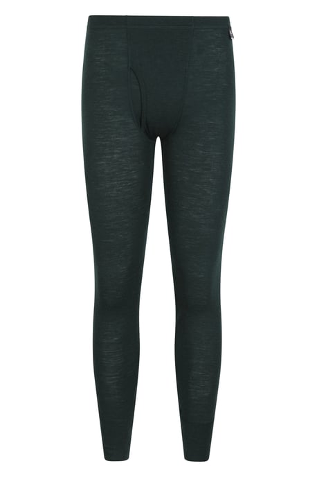 'Merino' Men's Thermal Base Layer Pants Quick Dry Breathable Warm Trousers Dark Green - Image 5
