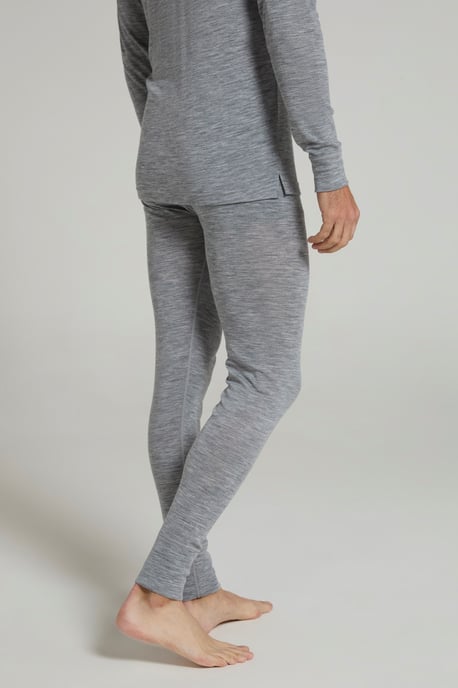 'Merino' Men's Thermal Base Layer Pants Quick Dry Breathable Warm Trousers Grey - Image 3