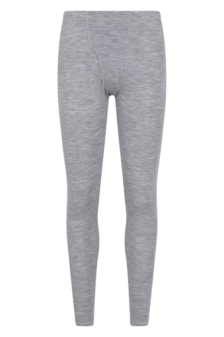 'Merino' Men's Thermal Base Layer Pants Quick Dry Breathable Warm Trousers Grey - Image 5