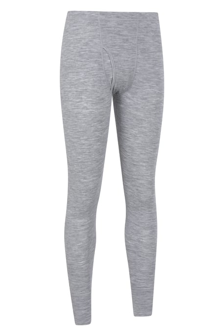 'Merino' Men's Thermal Base Layer Pants Quick Dry Breathable Warm Trousers Grey - Image 6