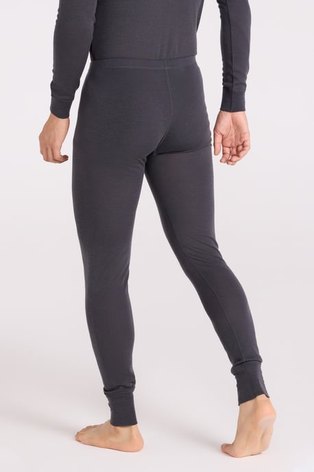 'Merino' Men's Thermal Base Layer Pants Quick Dry Breathable Warm Trousers Dark Grey - Image 3