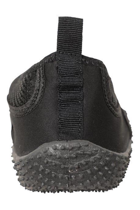 'Bermuda' Men's Aqua Shoe with Mesh Panel Slip On Summer Beach Sandals Black - Image 4
