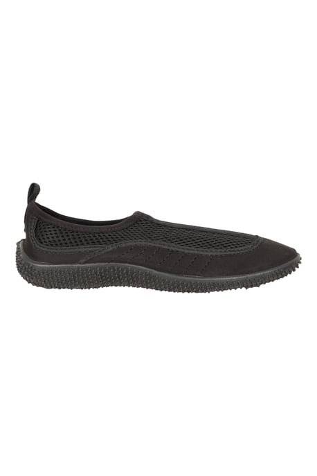 'Bermuda' Women's Aqua Shoe with Top Mesh Panel Slip On Summer Beach Sandals Black - Image 2