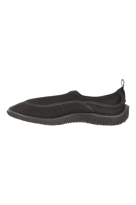 'Bermuda' Women's Aqua Shoe with Top Mesh Panel Slip On Summer Beach Sandals Black - Image 4
