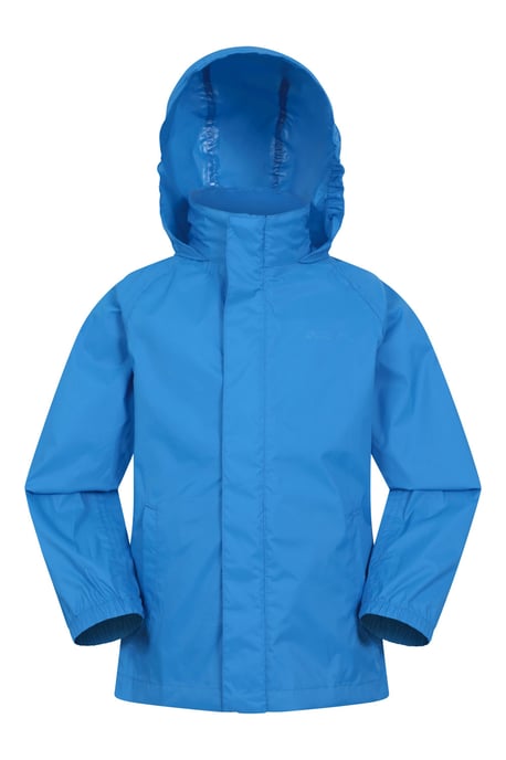 'Pakka' Kids Jacket Waterproof Wind Resistant Stylish Travelling Hooded Coat Blue/Navy - Image 5