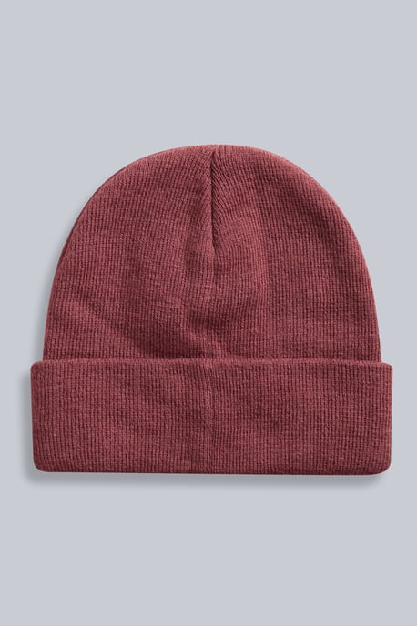 'Harley' Women's Beanie with Logo Badge Warm Cosy Winter Hat Purple - Image 3