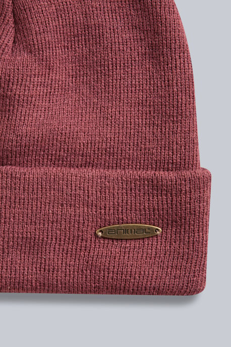 'Harley' Women's Beanie with Logo Badge Warm Cosy Winter Hat Purple - Image 4