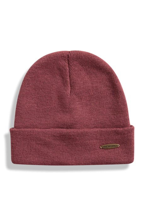 'Harley' Women's Beanie with Logo Badge Warm Cosy Winter Hat Purple - Image 5