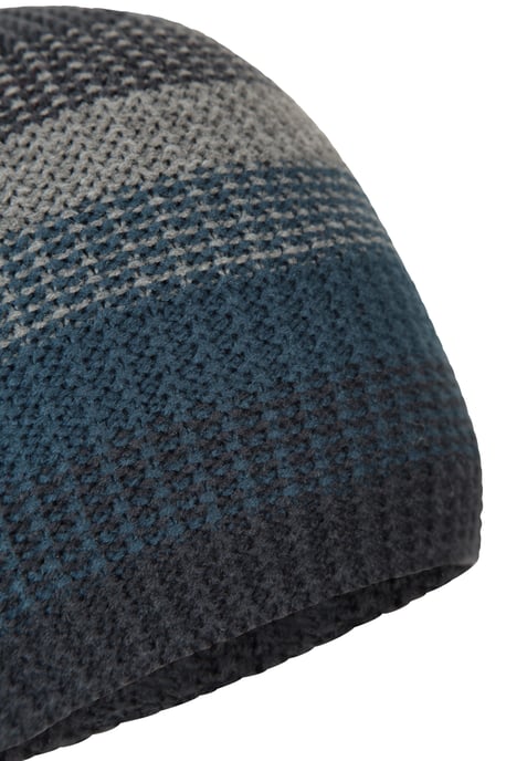 'Mirka' Men's Beanie Fleece Lined Warm Cosy Winter Hat Navy/Blue - Image 6