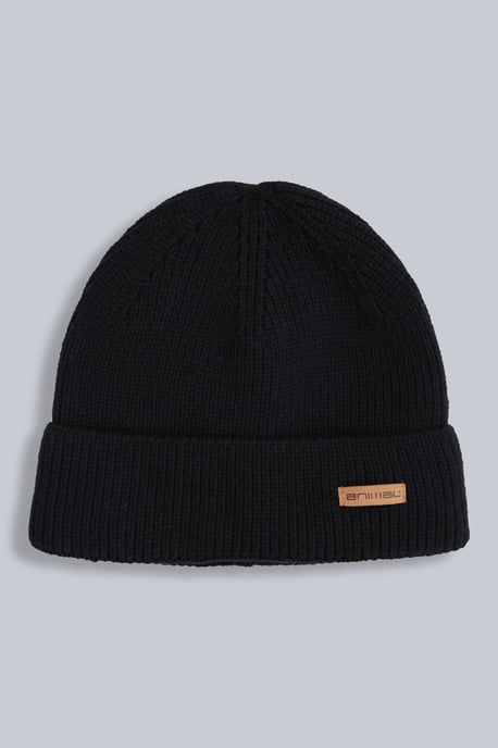 'Rowan' Men's Beanie Warm Cosy Everyday Winter Hat Black - Image 1