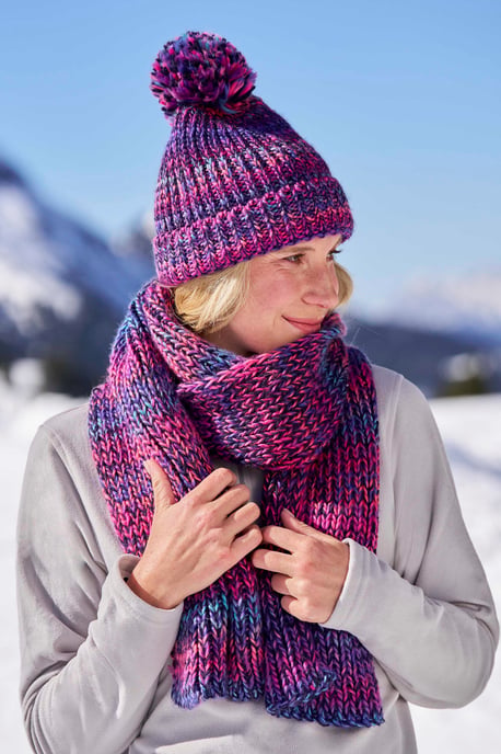Women's Beanie Everyday Comfy Warm Everyday Winter Hat Purple - Image 1