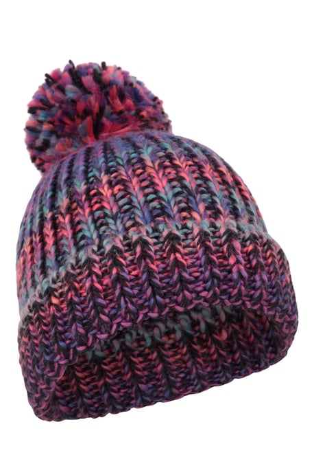 Women's Beanie Everyday Comfy Warm Everyday Winter Hat Purple - Image 2