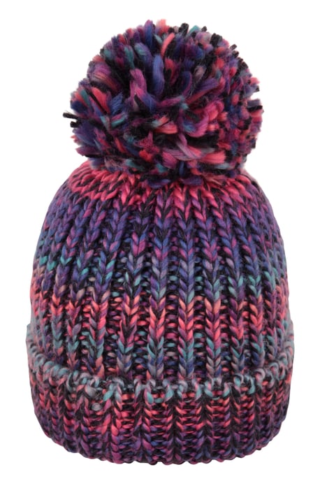Women's Beanie Everyday Comfy Warm Everyday Winter Hat Purple - Image 4